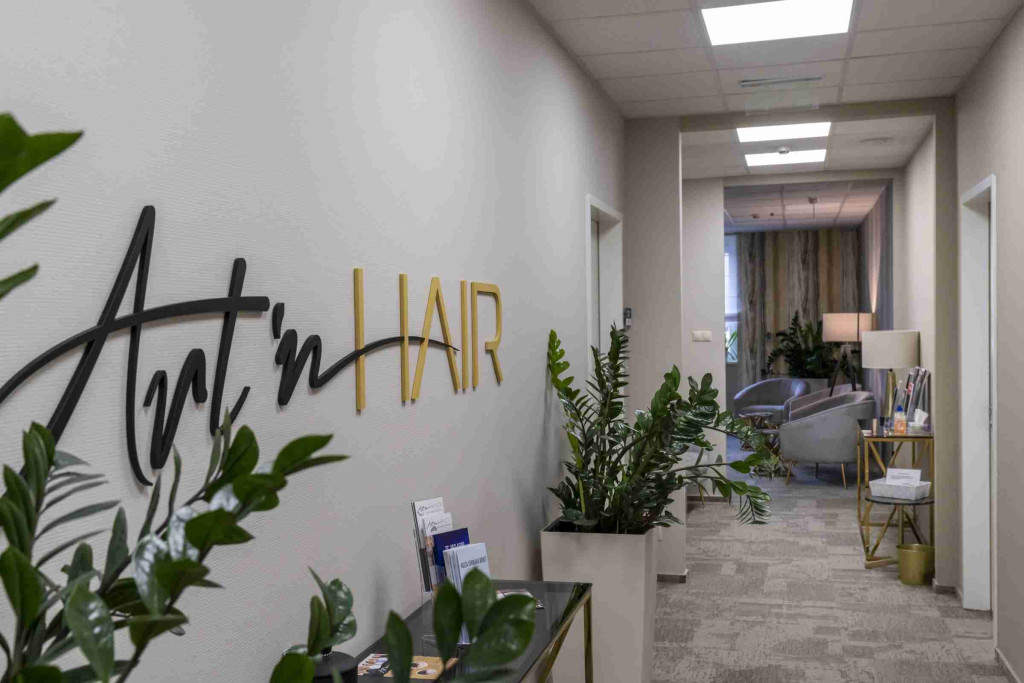 Interieur de la clinique Art n Hair