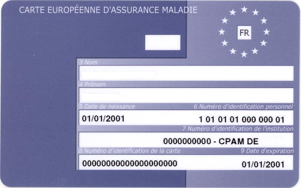 carte européenne d'assurance maladie