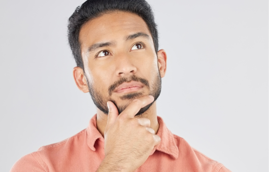 homme interrogatif