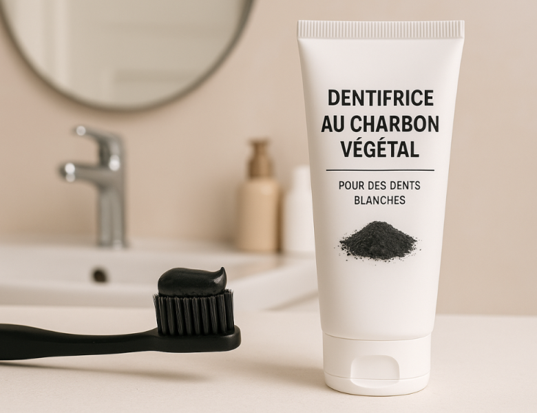 Dentifrice au charbon pour dents blanches
