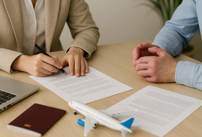 personnes qui remplissent des papiers mutuelle