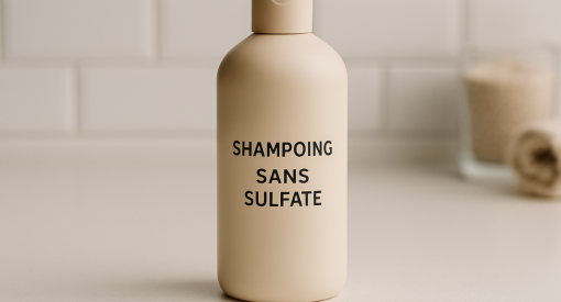 bouteille de shampoing sans sulfate