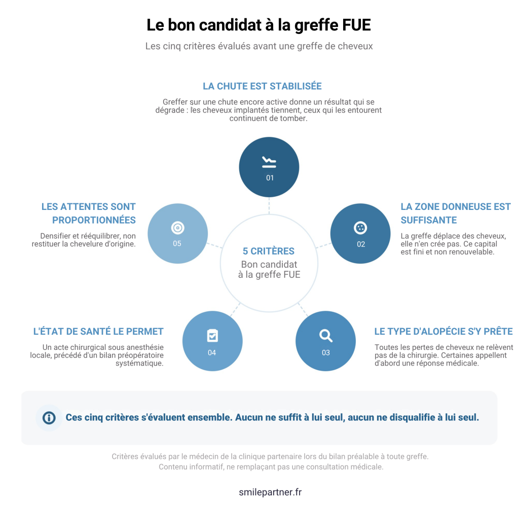 infographie criteres greffe de cheveux