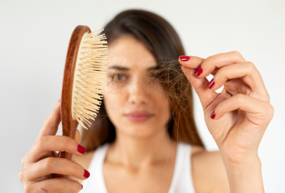 personne qui perd beaucoup ses cheveux et se demande si c'est de l'effluvium telogene